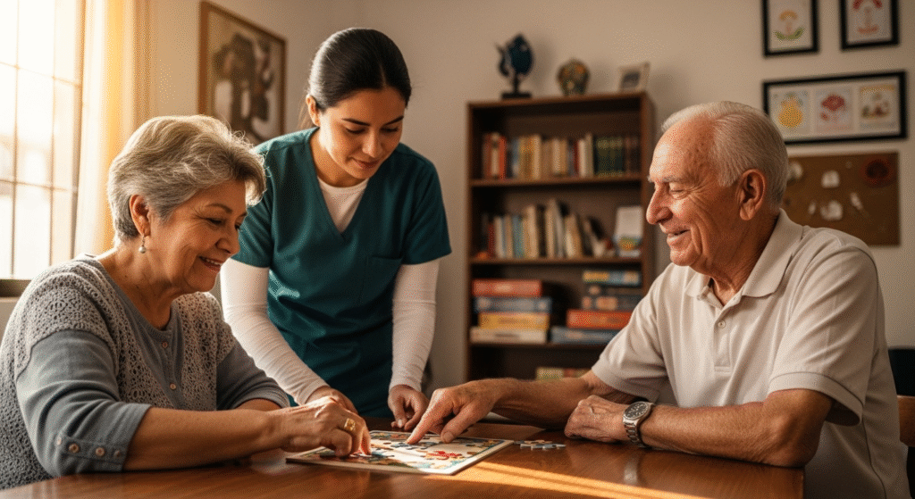 Palabra clave SEO sugerida: "Estrategias para estimular la memoria en la vejez" Justificación: - Es una palabra clave long tail de 6 palabras, clara, específica y orientada a una necesidad muy frecuente en la población adulta mayor: el deterioro de la memoria. - Se enfoca en la "prevención en la vejez", que es la categoría solicitada, a través del estímulo cognitivo como herramienta preventiva. - Utiliza términos totalmente nuevos no presentes en ninguna de las keywords anteriores, como: "estrategias", "estimular", "memoria", "vejez". - Refleja una búsqueda real y frecuente por parte de cuidadores, familiares o personas mayores interesadas en prevenir el deterioro cognitivo. - La estructura inicia con un verbo práctico ("estrategias para estimular"), lo que favorece el posicionamiento SEO por coincidir con formularios de búsqueda comunes. - Cumple con la regla de ubicación: se mantiene como keyword sin localización geográfica, ya que en los últimos cinco títulos ya existe una mención con “Puebla”, por lo que esta debe ser general.