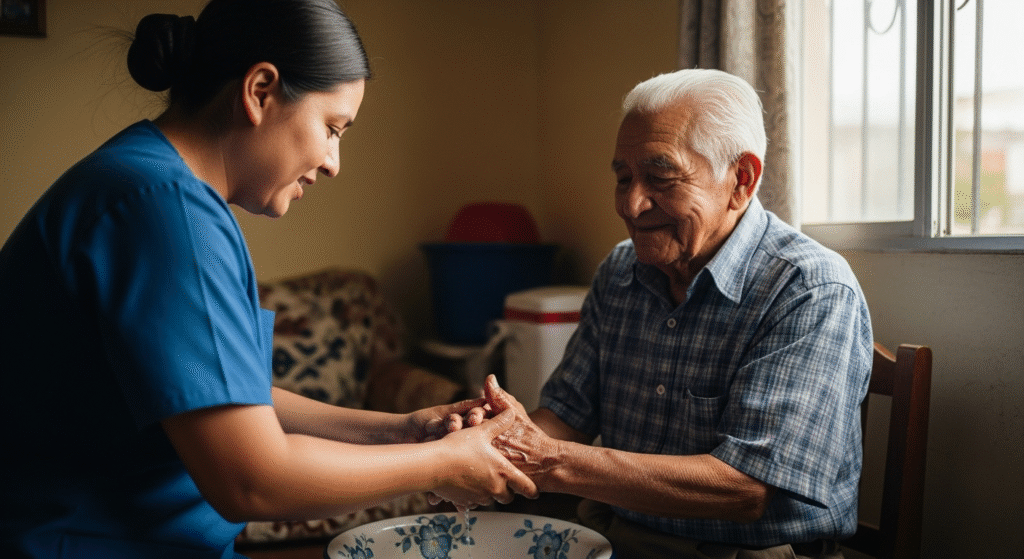 Palabra clave SEO sugerida: "Recomendaciones para mejorar la higiene personal del adulto mayor" Justificación: - Es una frase long tail de 7 palabras (ligeramente larga, pero comprensible y optimizable), clara y específica, que aborda directamente una necesidad cotidiana dentro de la categoría de Vida Cotidiana del Adulto Mayor: el cuidado de la higiene personal. - Se enfoca en una rutina básica diaria especialmente relevante en personas mayores que pueden presentar dificultades físicas, cognitivas o de autonomía para mantener su aseo personal. - Utiliza un vocabulario completamente nuevo que no aparece en ninguna de las palabras clave previamente listadas: “recomendaciones”, “mejorar”, “higiene”, “personal”, “adulto mayor” (aunque “adultos mayores” había sido usado, esta variante singular es válida como diferenciación natural en SEO). - Refleja una búsqueda real y muy frecuente entre cuidadores, familiares e incluso adultos mayores autónomos que consultan sobre cómo mantener higiene personal con seguridad, dignidad y accesibilidad. - La estructura inicia con una palabra orientada a la acción —“Recomendaciones”— que responde directamente al tipo de consultas prácticas que se realizan en motores de búsqueda. - Cumple con la regla de ubicación: no incluye ninguna referencia geográfica (como “Puebla” o “México”), porque en los últimos cinco títulos ya existe una mención a “Puebla”, lo cual indica que esta keyword debe mantenerse general. Esta palabra clave cubre contenido esencial y útil para mejorar la calidad de vida diaria de los adultos mayores desde una perspectiva de salud, dignidad y autonomía.