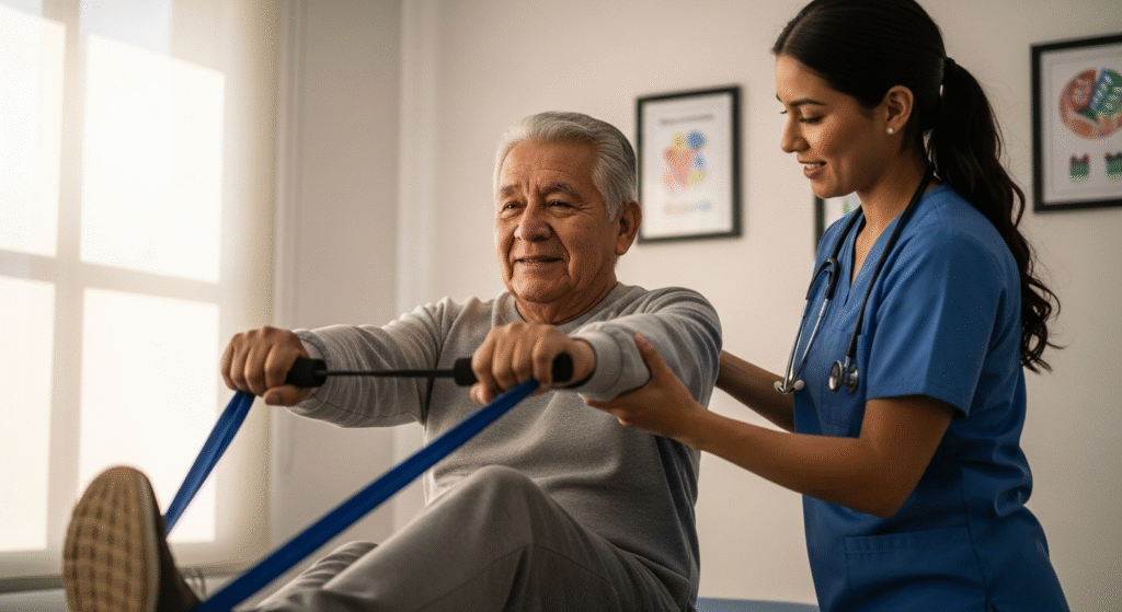 Palabra clave SEO sugerida: "Rutina de movilidad segura para personas mayores" Justificación: - Tiene 6 palabras, lo que la clasifica como una keyword long tail clara, específica y fácil de posicionar. - Está directamente enfocada en la categoría de Ejercicio y Movilidad, abordando una necesidad muy común: establecer una rutina segura adaptada a la condición física del adulto mayor. - Utiliza términos completamente nuevos que no aparecen en ninguna de las palabras clave anteriormente mencionadas, como: “rutina”, “movilidad segura”. - Refleja una búsqueda real que pueden hacer tanto adultos mayores como familiares o cuidadores preocupados por mantener la actividad física diaria sin riesgos de caídas o lesiones. - Está estructurada de forma clara, con términos cercanos y amigables para el usuario final, lo que incrementa el CTR (click-through rate) desde los motores de búsqueda. - Cumple con la regla de ubicación: no contiene "Puebla" ni ninguna otra ciudad, lo cual es necesario, ya que los últimos cinco títulos ya incluyen una mención de Puebla, por lo que esta nueva entrada debe mantenerse general. Esta keyword fomenta contenidos orientados a la autonomía funcional y al autocuidado físico en la vejez, pilares fundamentales de la salud geriátrica desde una perspectiva proactiva.