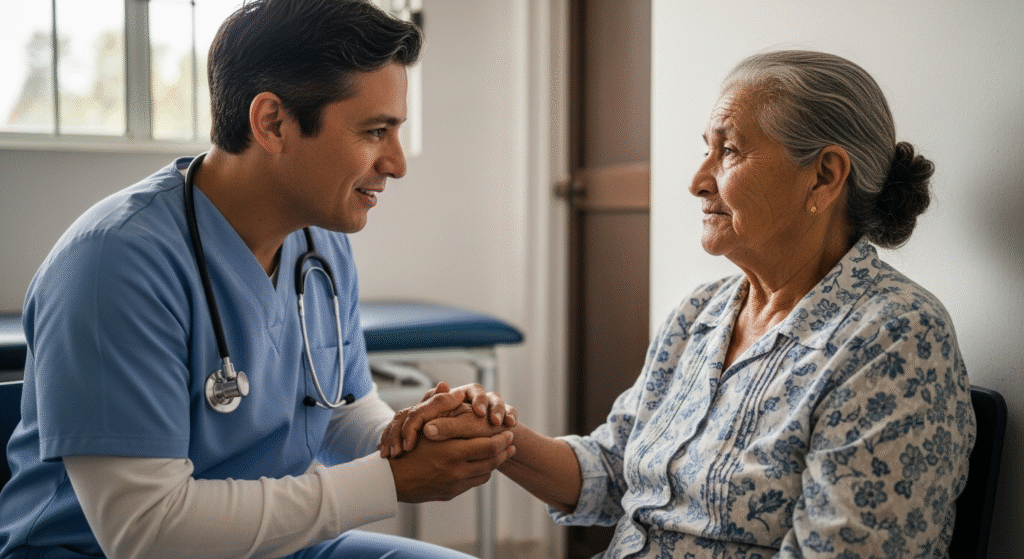 Apoyo emocional para adultos mayores solos