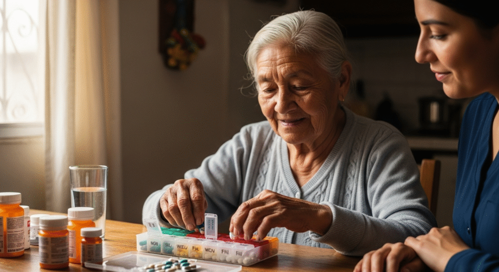 Palabra clave SEO sugerida: “Cómo organizar un pastillero semanal seguro” Justificación: - Long tail precisa y clara: Esta frase está compuesta por 6 palabras, lo cual la hace altamente específica y adecuada para captar búsquedas reales relacionadas con la categoría Uso Seguro de Medicamentos. - Vocabulario nuevo: Incluye términos originales no utilizados en ninguna de las palabras clave anteriores, como “organizar”, “pastillero”, “semanal”, y “seguro”. - Enfoque práctico y cotidiano: Responde a una necesidad recurrente en adultos mayores y personas cuidadoras que desean prevenir olvidos o errores en la toma de medicamentos diarios mediante un método visual y organizado. - Redacción adaptada al lenguaje natu ral de búsqueda: Expresiones como “cómo organizar un pastillero…” coinciden directamente con consultas reales que se realizan en motores de búsqueda. - Ayuda a fortalecer contenidos enfocados en educación gerontológica, autonomía farmacológica y prevención de errores de medicación en población geriátrica. - Sin ubicación geográfica: Como la proporción vigente ya incluye una palabra clave con “Puebla” entre los últimos 5 títulos publicados, esta nueva keyword se mantiene general, cumpliendo con la regla de distribución geográfica. Esta palabra clave es ideal para desarrollar contenido visual, educativo y funcional (como tutoriales, listas de verificación o plantillas descargables) que apoyen el uso más seguro de medicamentos en adultos mayores.