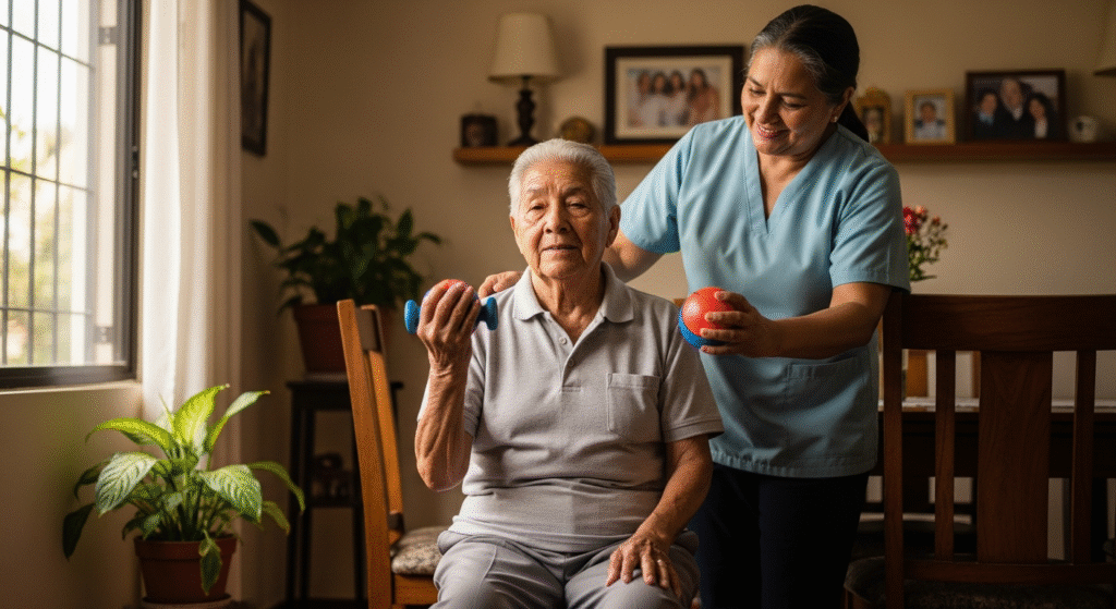 ejercicios suaves para adultos mayores en casa