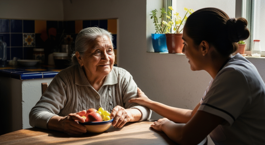 alimentación adecuada para adultos mayores en casa