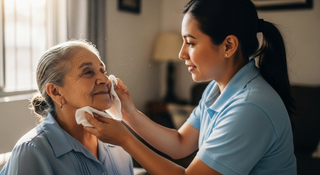 cuidados para la higiene diaria en adultos mayores