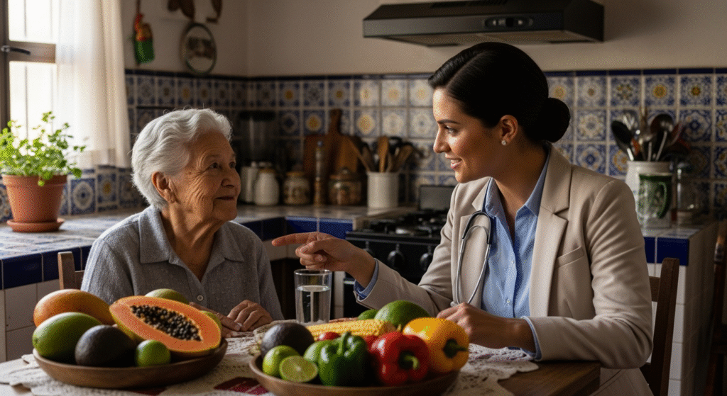 alimentación saludable para adultos mayores en casa